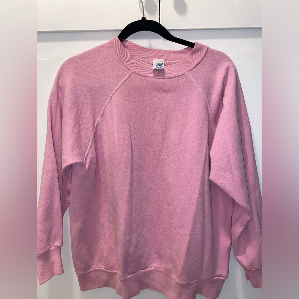 pink crewneck